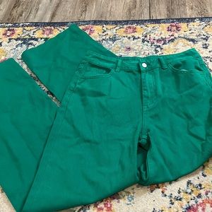 Shein Green straight jeans